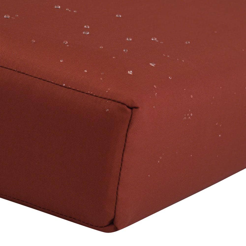 Ravenna Spice Square Outdoor Seat Cushion Cover, 25" x 25"