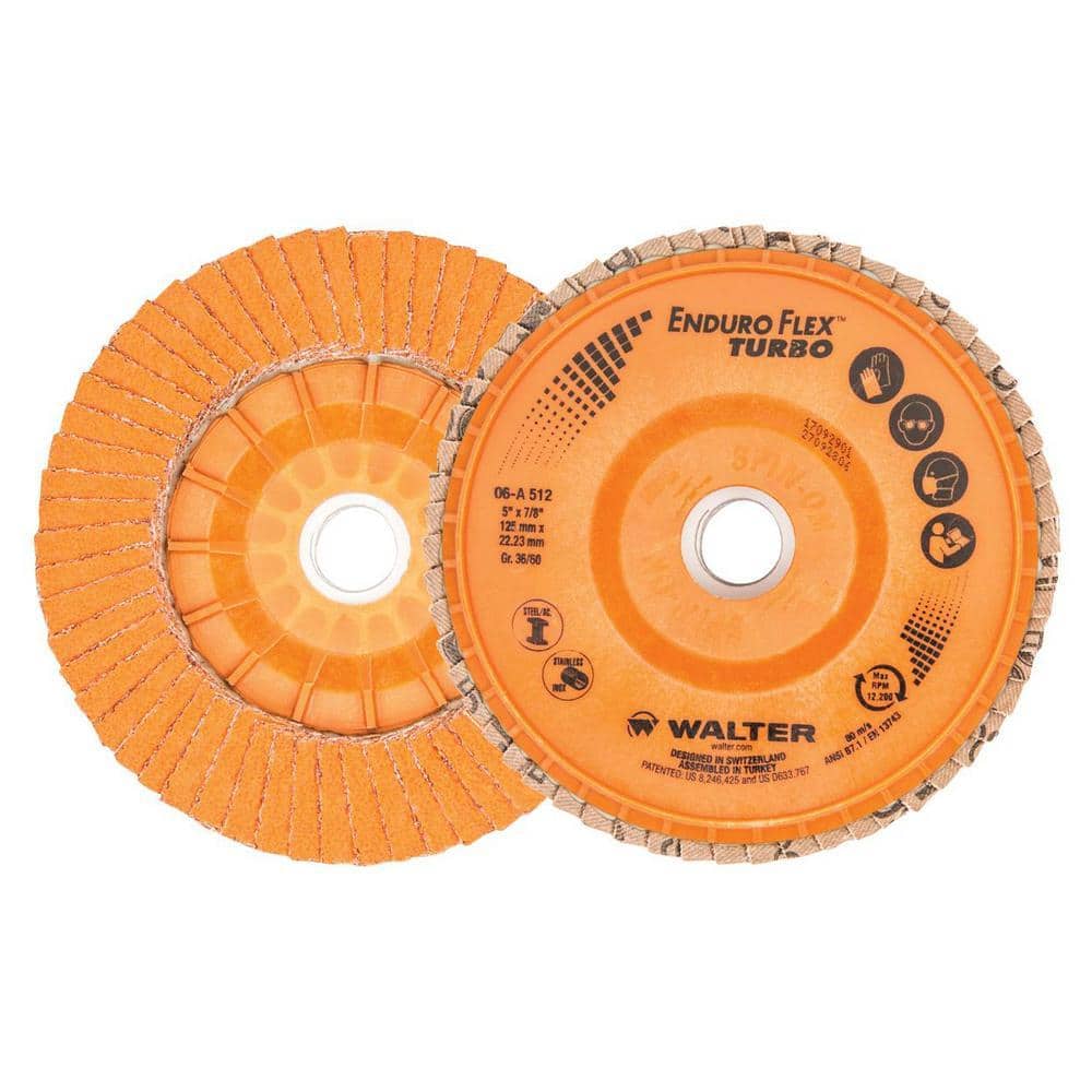 WALTER SURFACE TECHNOLOGIES ENDURO-FLEX Turbo 5 in. x 7/8 in