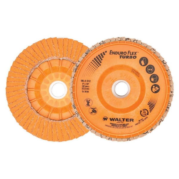 WALTER SURFACE TECHNOLOGIES ENDURO-FLEX Turbo 5 in. x 7/8 in