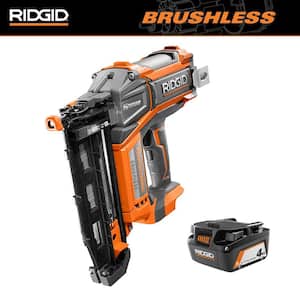 18V Brushless Cordless HYPERDRIVE 16-Gauge 2-1/2 in. Straight Finish Nailer with 4.0 Ah Lithium-Ion Battery