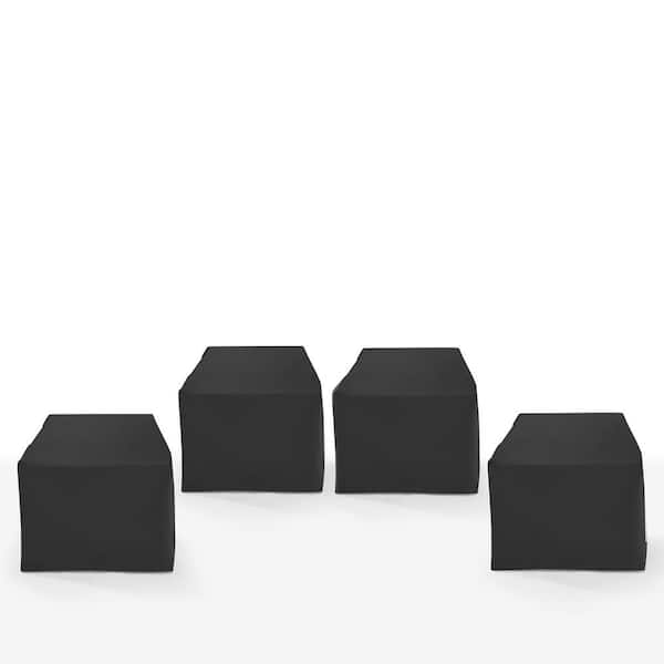 4Pc Black Outdoor Chair Furniture Cover Set