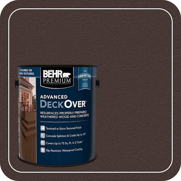 1 gal. #PFC-25 Dark Walnut Textured Solid Color Exterior Wood and Concrete Coating
