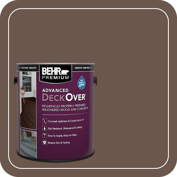 1 gal. #SC-201 English Brown Smooth Solid Color Exterior Wood and Concrete Coating