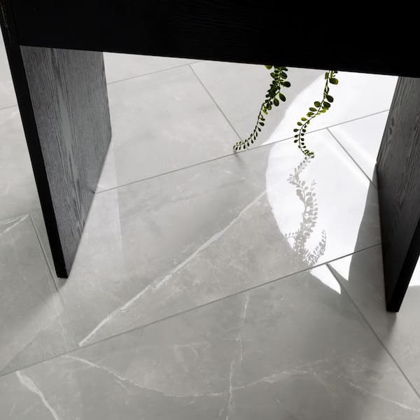 MSI Madison Celeste 12 in. x 24 in. Polished Porcelain Marble Look