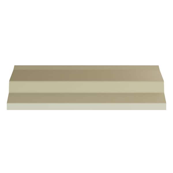 Ekena Millwork Elijah 3.375 in. D x 4.5 in. W x 96 in. L Polyurethane Crown Moulding