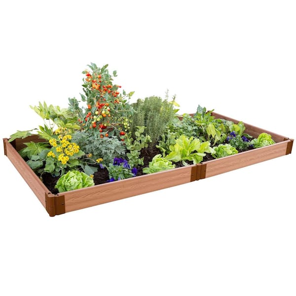Frame It All Classic Sienna Raised Garden Bed 4' x 8' x 5.5" - 1" profile