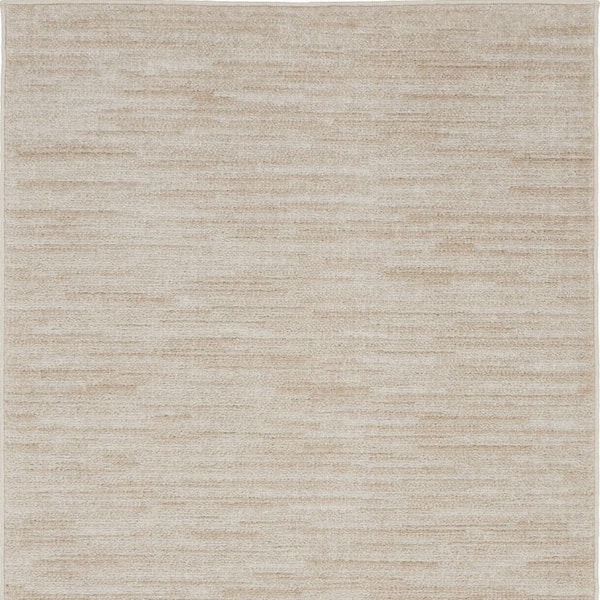 Beige, Ivory 3 ft. x 5 ft. Woven Polypropylene Indoor/Outdoor Area Rug