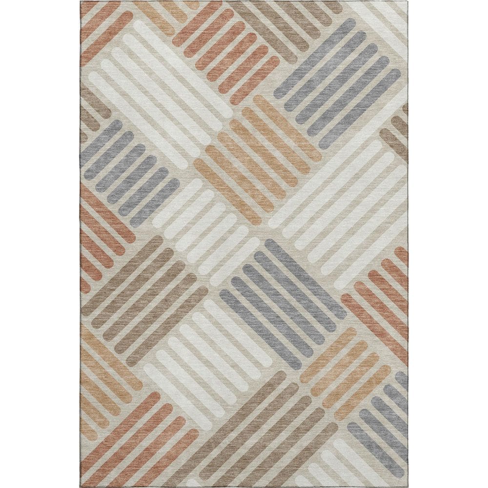 Mayfield Premium Machine Washable Abstract AMF2339 Copper 10 ft. x 14 ft. Area Rug price history on PriceWatchPro