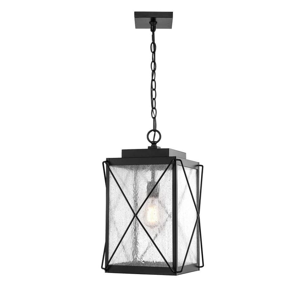 1-Light 13 in. Powder Coat Black Outdoor Lantern Pendant price history on PriceWatchPro