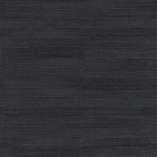 Advantage Dermot Black Horizontal Stripe Vinyl Non-Pasted Textured Non Woven Repositionable Wallpaper