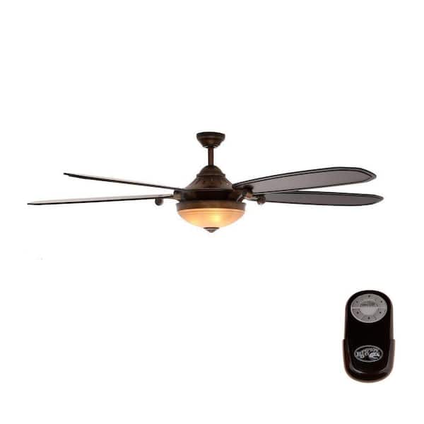 Hampton Bay Victoria 70 in. Indoor French Beige Ceiling Fan with Light Kit and Remote Control