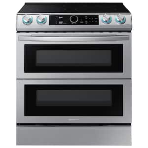 30 in. 6.3 cu. ft. Flex Duo Slide-In Electric Range with Smart Dial and Air Fry in Fingerprint Resistant Stainless Steel
