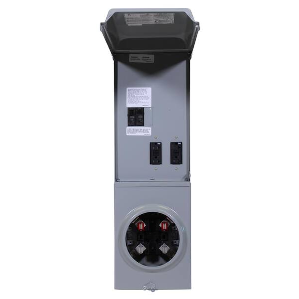 Midwest Electric Products 70 Amp 3-Space 6-Circuit Main Breaker Overhead/Underground Temporary Power Panel (U155MBC033)