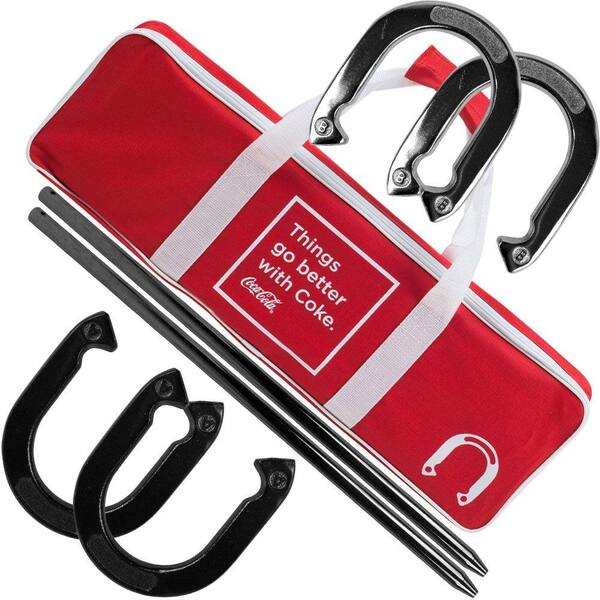 Coca-Cola Horseshoe Set with Carry Case