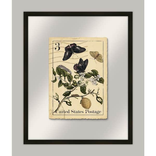 Melissa Van Hise Botanical Postage II Framed Giclee Vintage Art Print 19 in. x 23 in.