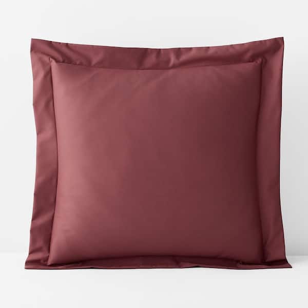 The Company Store Company Cotton Wrinkle-Free Mulberry Sateen Euro Sham