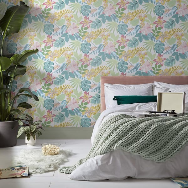 So Exotic Day Matte Non Woven Removable Paste the Wall Wallpaper