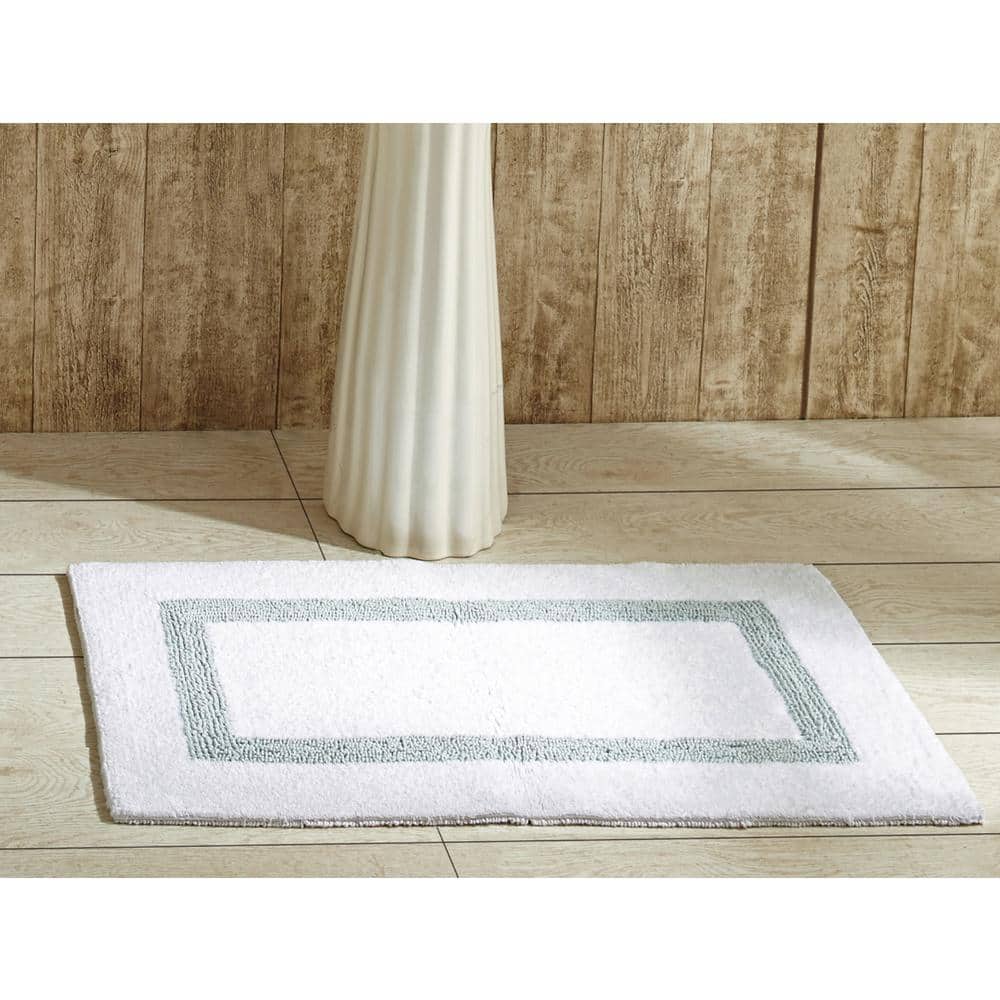 Graccioza Prestige Bath Rugs - White  Blue bath rug, Bath rugs, White bath  rugs
