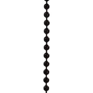 6 ft. Black Beaded Chain with Connector for Ceiling Fans