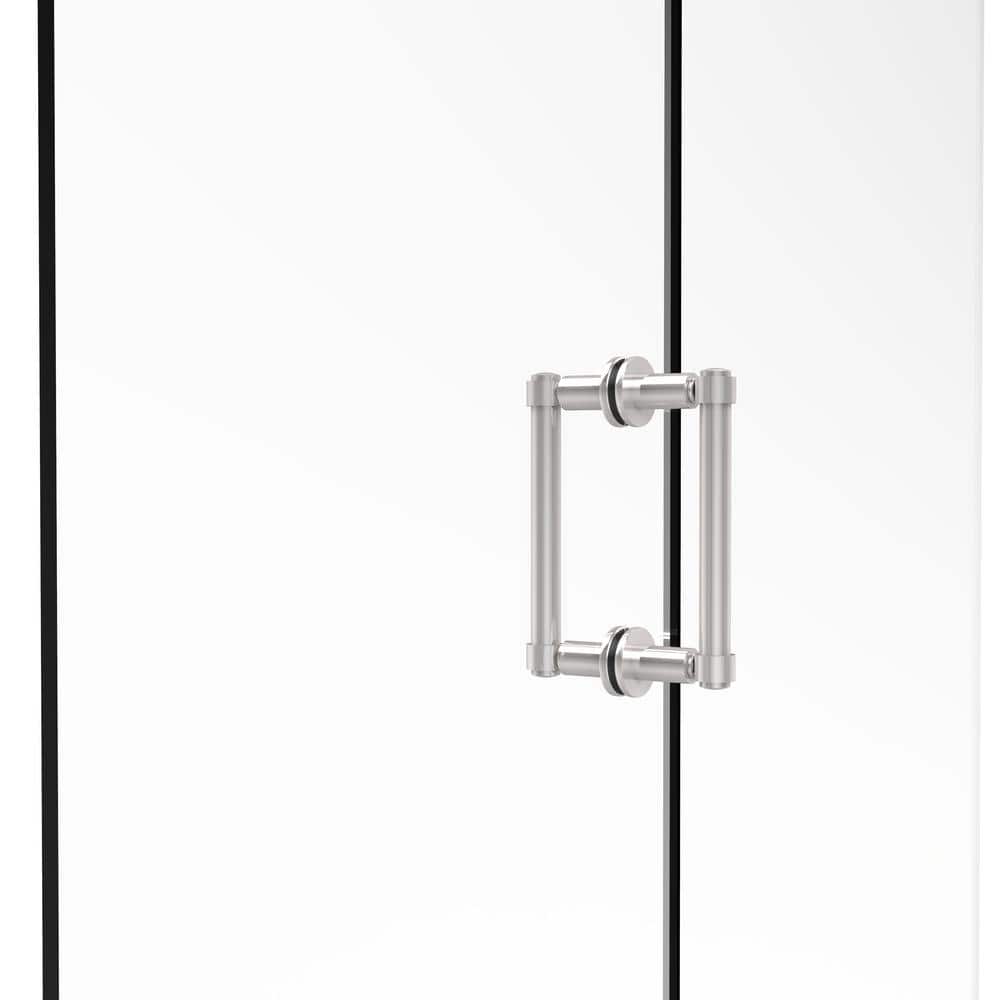 Allied Brass Contemporary 6 in. Back to Back Shower Door Pull in Polished Chrome 4056BBPC