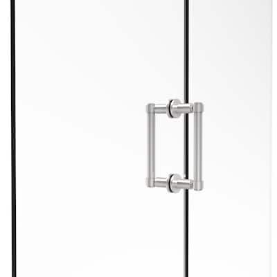 Contemporary 6 in. Back to Back Shower Door Pull in Polished Chrome
