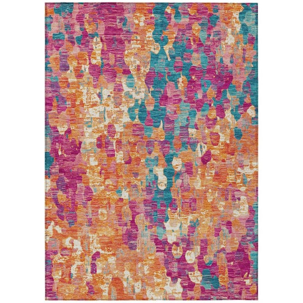 Addison Rugs Chantille Machine Washable Indoor/Outdoor Abstract ACN2115 Blush 2 ft. 6 in. x 3 ft. 10 in. Area Rug