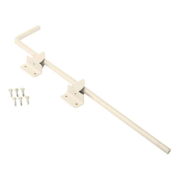 US Door & Fence Navajo White Steel Fence Gate Cane Bolt