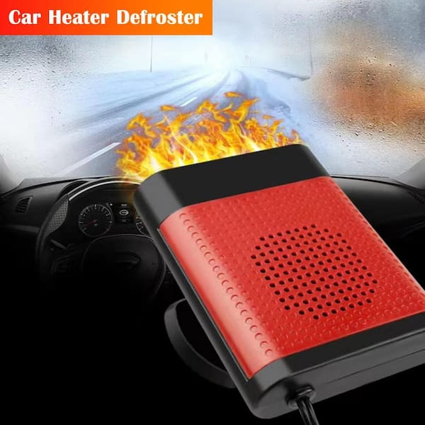 Etokfoks 12-Volt 150-Watt Heating and Cooling 2 in 1 Car Heater and  Windshield Defroster, Black/Red MLSA05-1LT018 - The Home Depot