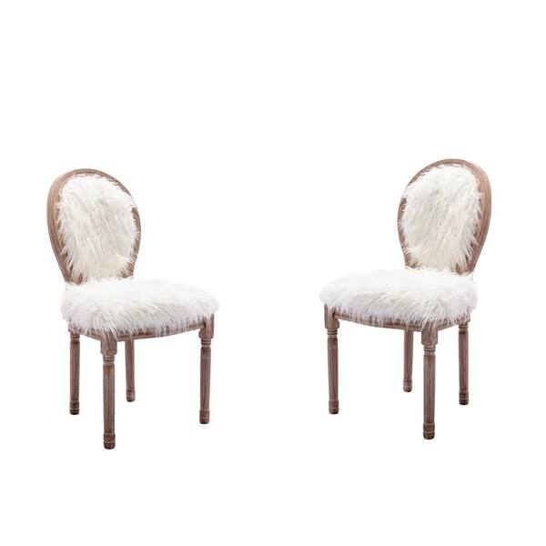 fur dining chairs