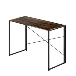 Celeste 40 in. Rectangle Rustic Brown Wood Writing Desk (Foldable)