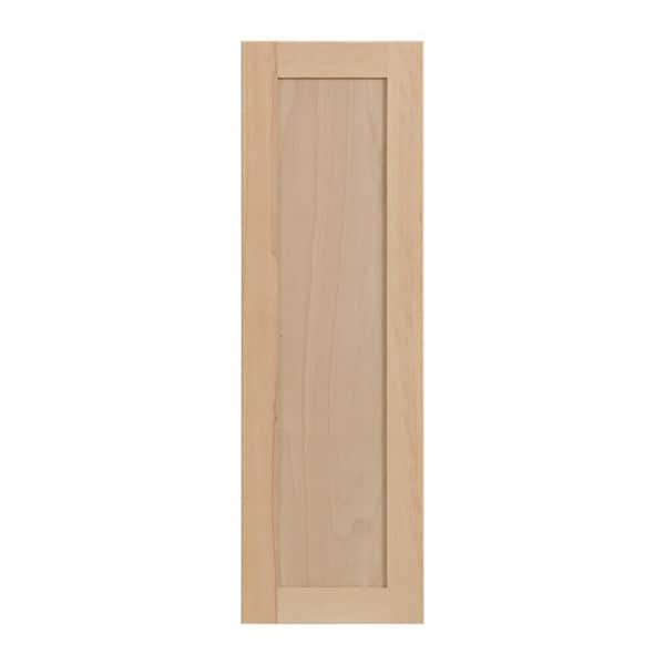 12 in. W x 36 in. H Wall Cabinet Decorative End Panel in Unfinished for CLICKREADY Technology
