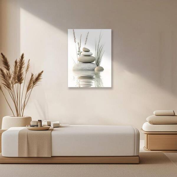 Zen Stone Unframed Canvas Art Print 24 in. x 16 in. PDFD7JJB8P