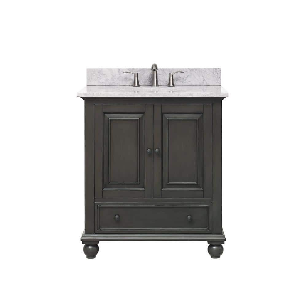 Avanity Thompson 31 In W X 22 In D X 35 In H Vanity In Charcoal