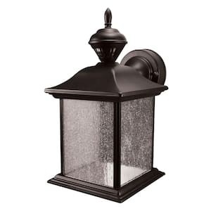 City Carriage Black 150-Degree Motion Sensor Outdoor 1-Light Wall Sconce