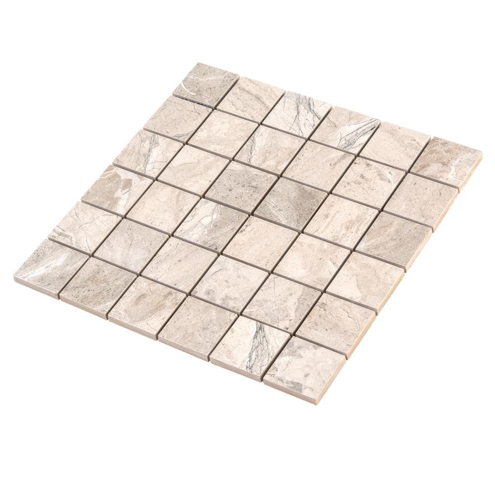 Splendor Beige 11.81'' Porcelain Mosaic Tile Sheet