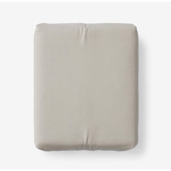 The Company Store Legacy Velvet Flannel Alabaster Solid Deep Pocket California King Fitted Sheet