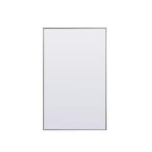 Simply Living 60 in. W x 36 in. H Rectangle Metal Framed Silver Full Length Mirror
