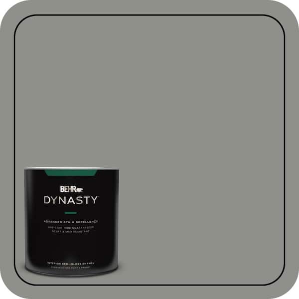 1 qt. #PPU24-20 Letter Gray Semi-Gloss Enamel Interior Stain-Blocking Paint & Primer