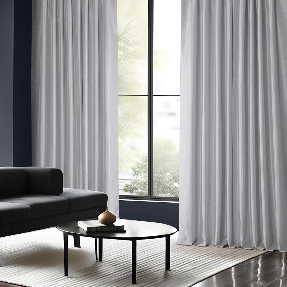 Ice Faux Silk Blackout Curtain Panel 50W x 96L