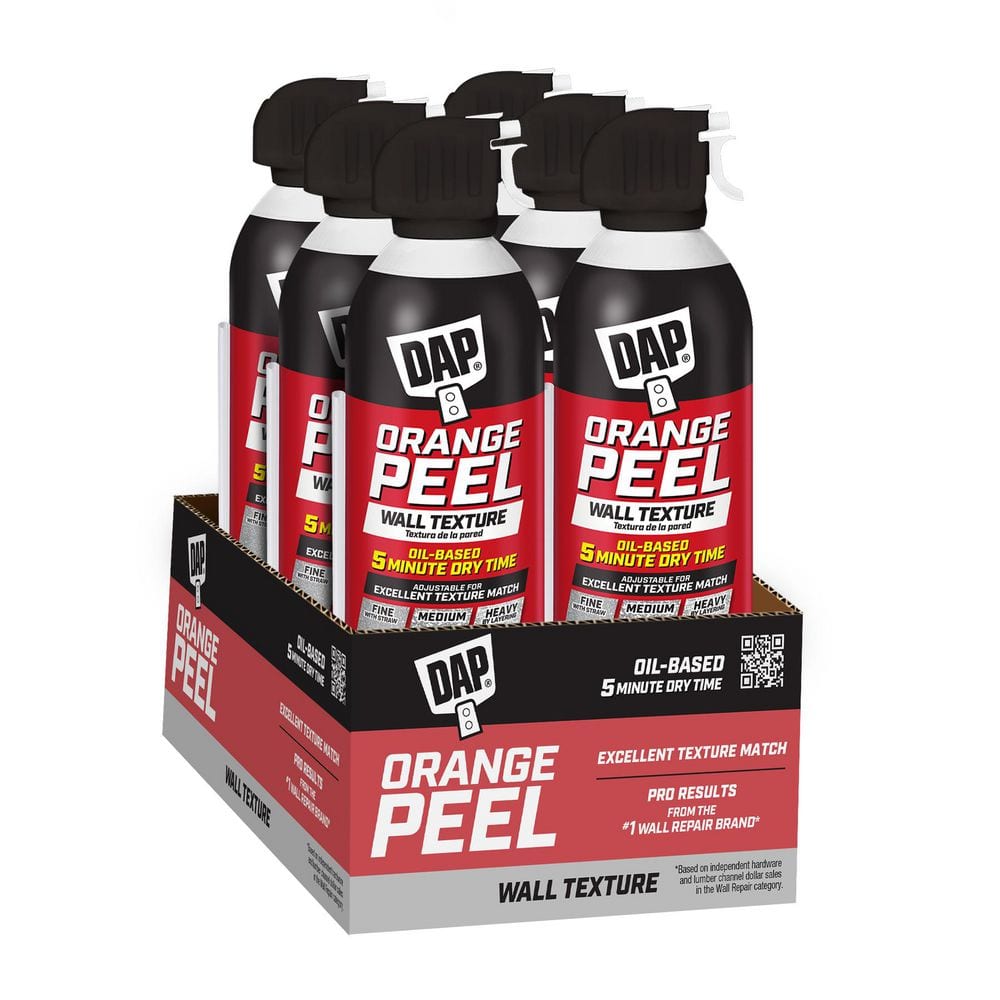 Spray Texture 20 oz. Orange Peel Oil Based Wall Texture Quick Repair (6-Pac