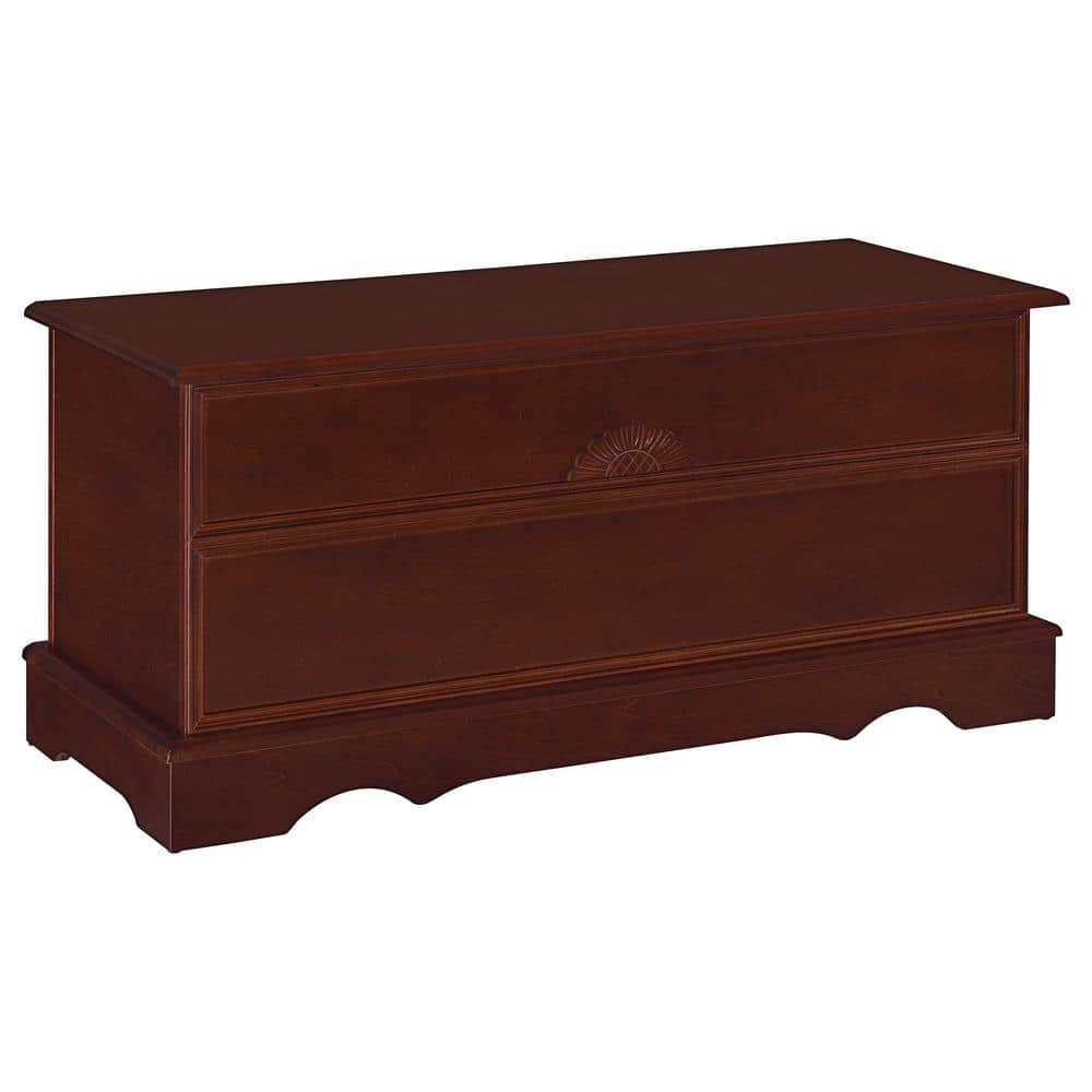Rectangular Storage Chest Coaster Paula Rectangular Cedar Chest Warm Brown 4694 - The Home Depot