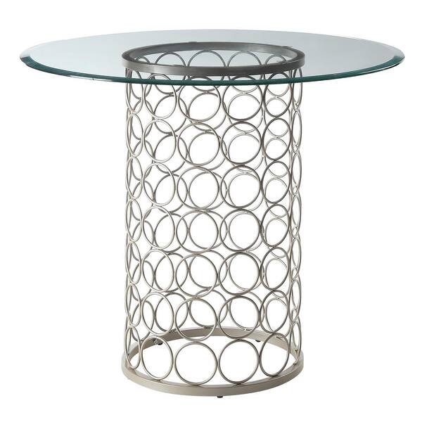 Carolina Cottage Tiffany Champagne 36 in. Round Dining Table