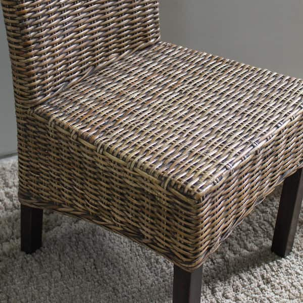 Wicker parsons dining discount chairs