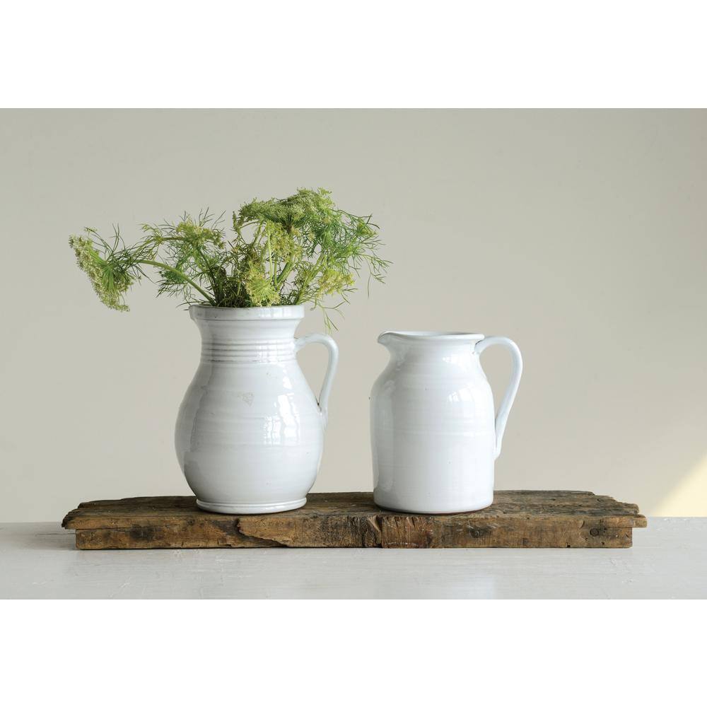 Have a question about 3R Studios 80 fl. oz. White Terracotta Pitcher? - Pg  1 - The Home Depot