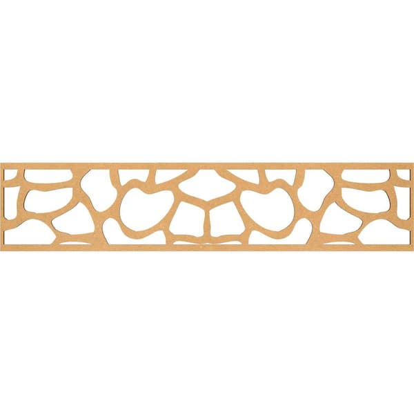 Ekena Millwork Rochester Fretwork 0.25 in. D x 46.75 in. W x 10 in. L MDF Wood Panel Moulding