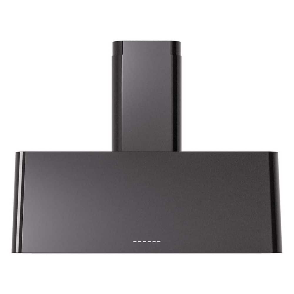 UAG36BK Nostalgie II 36 in Ducted Wall Mount Range Hood with 850 CFM, 3 Speed + Intensive, in Glossy Black