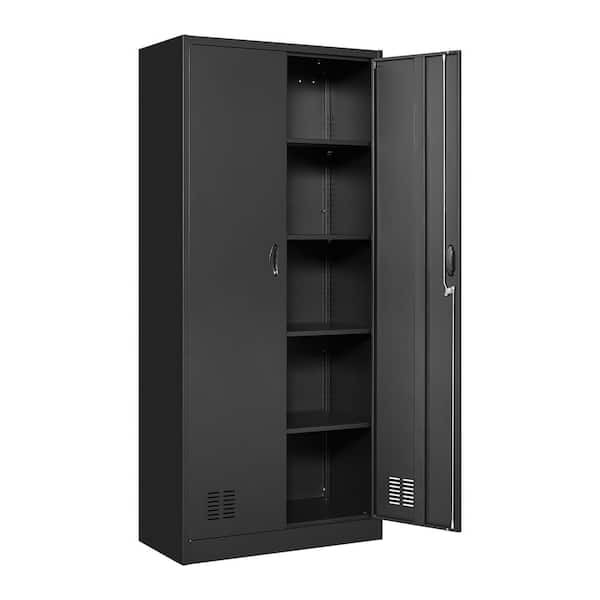 LTMATE 32 in. W x 71 in. H x 16 in. D 5-Shelf Steel Freestanding ...