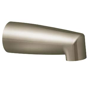 Non-Diverter Tub Spout with Slip Fit Connection in Brushed Nickel