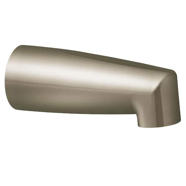 MOEN Non-Diverter Tub Spout with Slip Fit Connection in Brushed Nickel