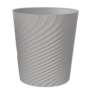 1.8 Gal. Gray Small Plastic Household Trash Can